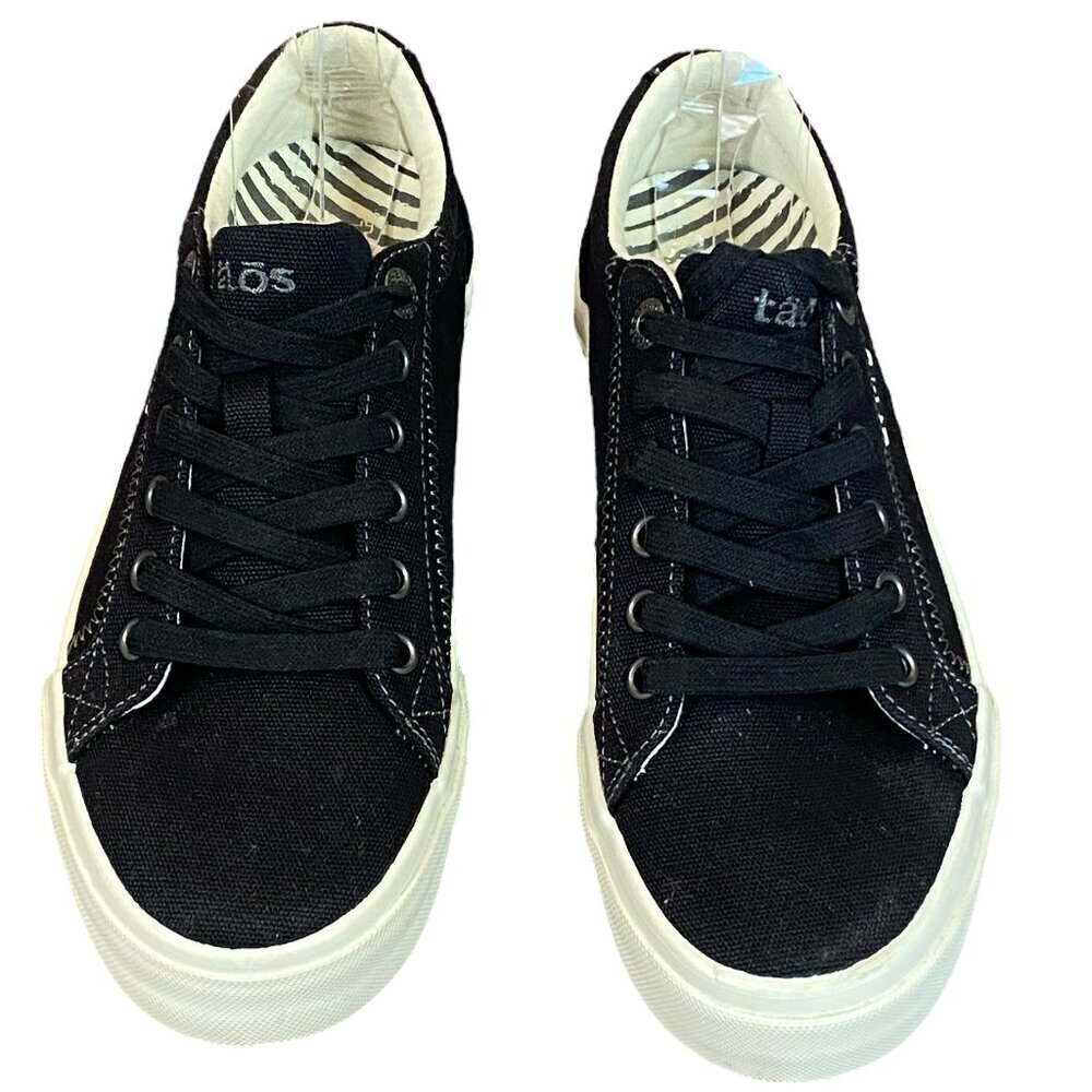 TAOS Women's Plim‎ Soul Platform Comfort Sneakers Sz 7 Black #103V - Picture 4 of 12